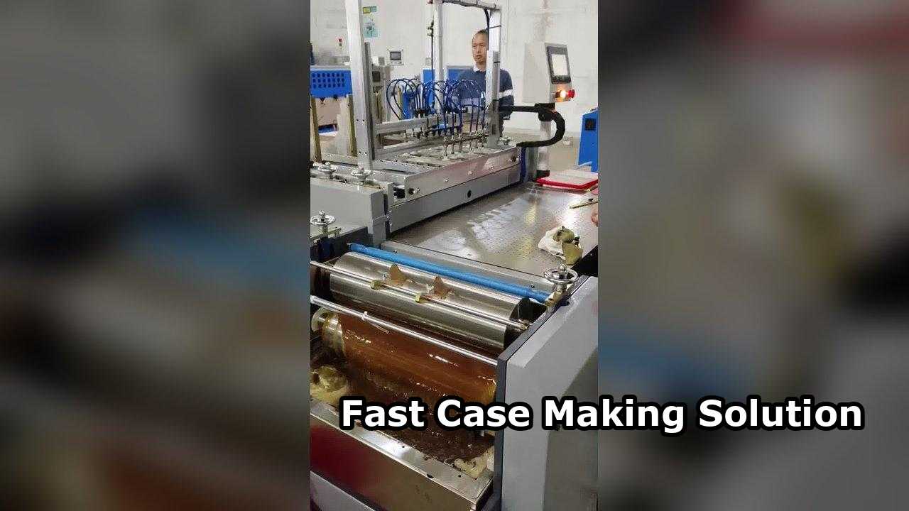अर्ध-स्वचालित केस बनाने की मशीन दोनों पक्षों को एक व्यक्ति के लिए लपेटना ऑपरेशन डिजिटल फिट