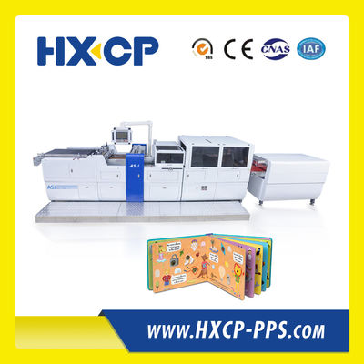 HX450 गुणवत्ता आश्वासन बच्चों के लिए कार्डबोर्ड पुस्तक कवर फोटो पुस्तक बांधने के लिए मशीन में आवरण